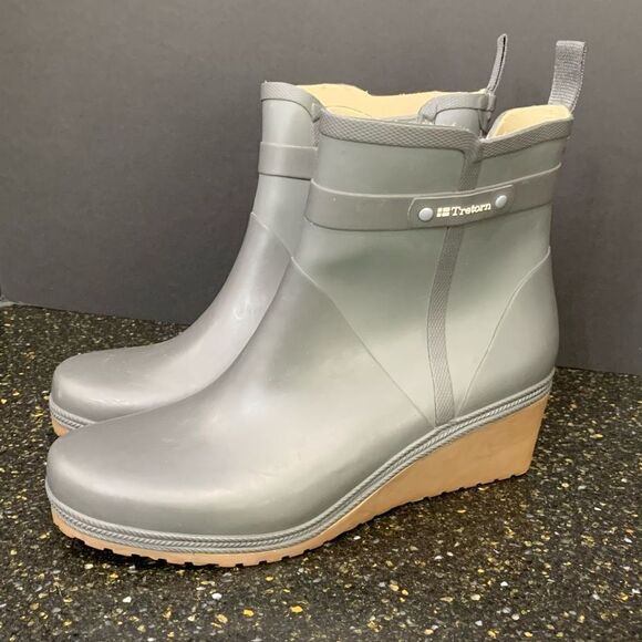 Tretorn Plask Mid-Wedge Rain Boots | Size 11.5 - Picture 1 of 7